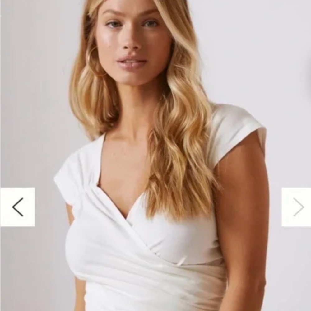 Anthropologie Maeve Cream Top - Picture 2 of 7